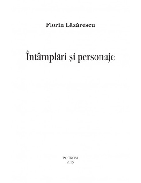 Întîmplări și personaje