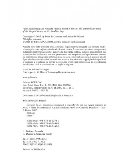 Îngropaţi în cer. Povestea extraordinară a şerpașilor din cea mai neagră expediţie de pe K2