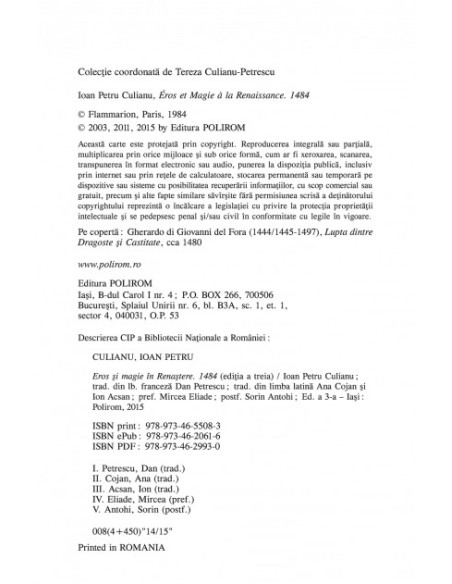 Eros şi magie în Renaştere. 1484 (ediţia 2015)