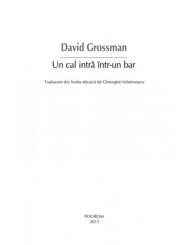 Un cal intră într-un bar