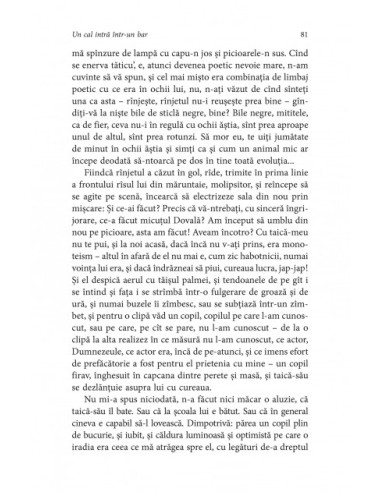 Un cal intră într-un bar