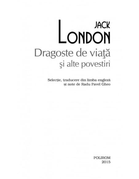 Dragoste de viață și alte povestiri 