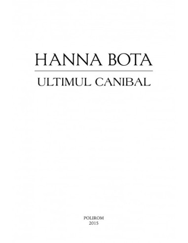 Ultimul canibal Ultimul canibal