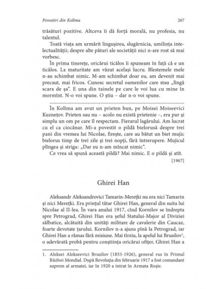 Povestiri din Kolîma (II)