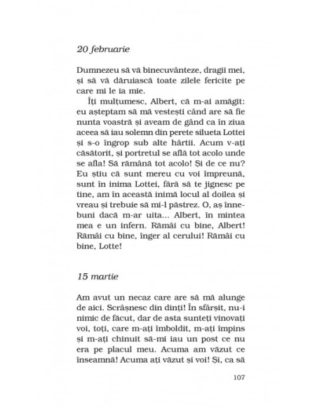 Suferinţele tânărului Werther