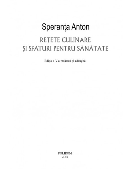 Reţete culinare şi sfaturi pentru sănătate