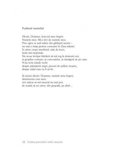 Cartea poemelor mele nescrise