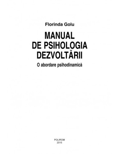 Manual de psihologia dezvoltării