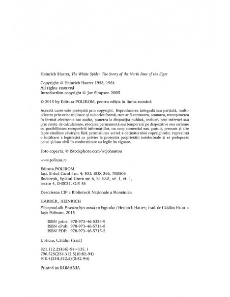 Păianjenul alb. Povestea feţei nordice a Eigerului