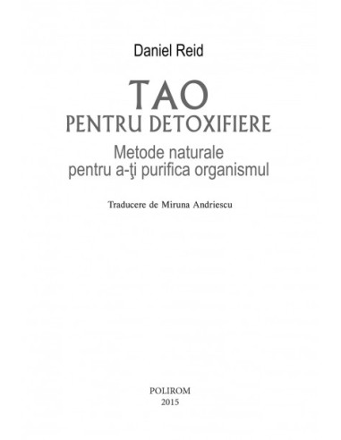 Tao pentru detoxifiere
