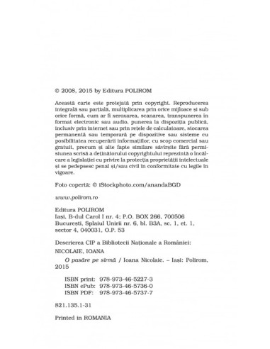 O pasăre pe sârmă 