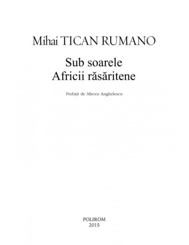 Sub soarele Africii răsăritene