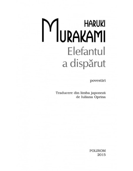 Elefantul a dispărut