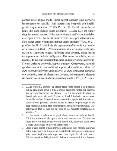 Marsilio Ficino (1433-1499) şi problemele platonismului în Renaştere