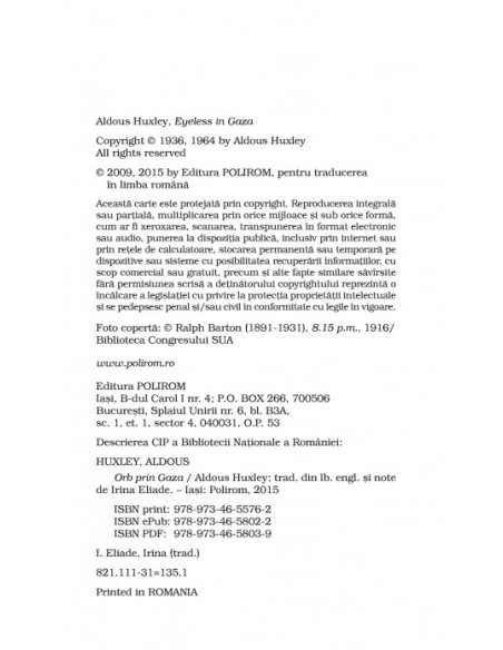 Orb prin Gaza (ediţie de buzunar)