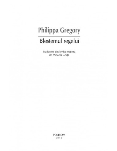 Blestemul regelui Blestemul regelui