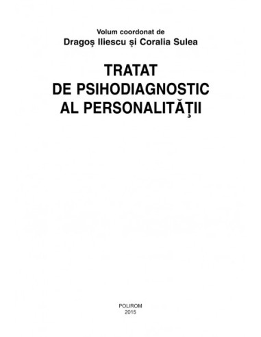 Tratat de psihodiagnostic al... Tratat de psihodiagnostic al...