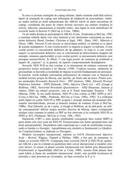 Tratat de psihodiagnostic al personalităţii
