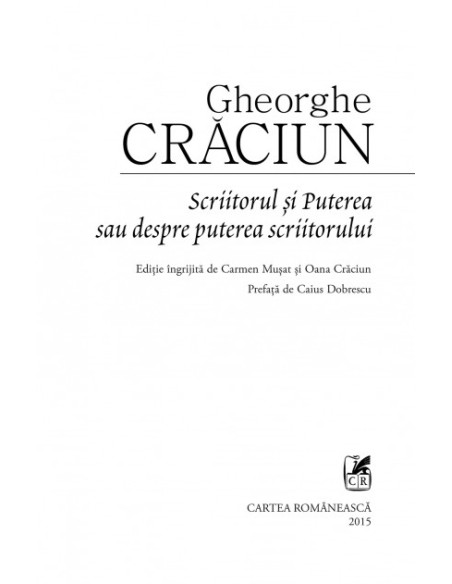 Scriitorul și Puterea sau despre puterea scriitorului