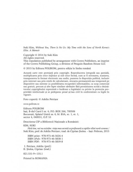 Fără tine, noi nu existăm