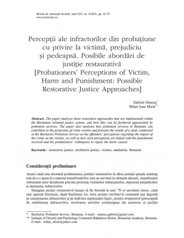 Revista de Asistență Socială. Nr. 4/2015