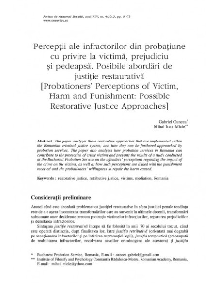 Revista de Asistență Socială. Nr. 4/2015