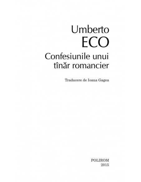 Confesiunile unui tînăr romancier