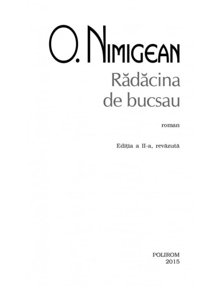 Rădăcină de bucsau