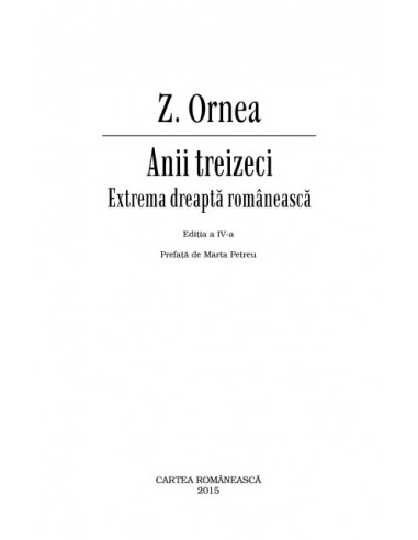 Anii treizeci. Extrema dreaptă... Anii treizeci. Extrema dreaptă...