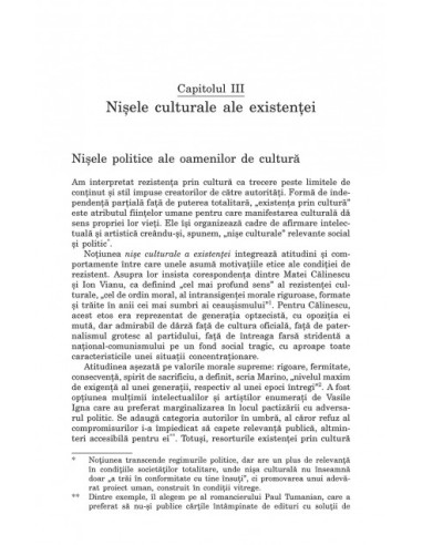 Existenţa prin cultură. Represiune,... Existenţa prin cultură. Represiune,...