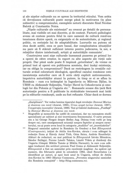 Existenţa prin cultură. Represiune, colaboraţionism şi rezistenţă intelectuală sub regimul comunist