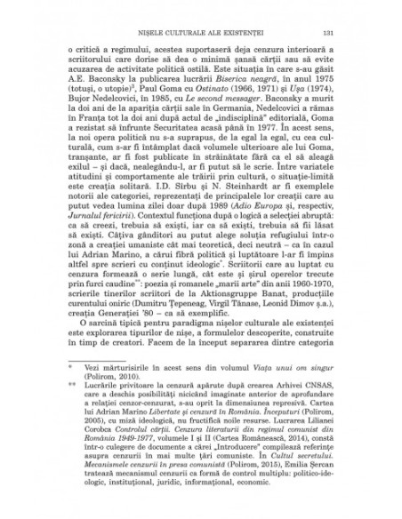 Existenţa prin cultură. Represiune, colaboraţionism şi rezistenţă intelectuală sub regimul comunist