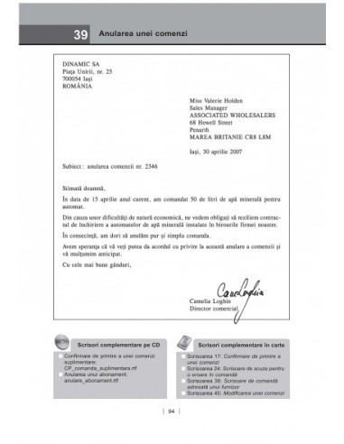 Modele de scrisori profesionale în...