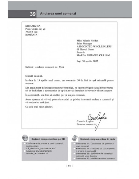 Modele de scrisori profesionale în limba engleză (ediția 2016)