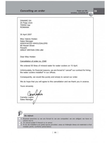 Modele de scrisori profesionale în...