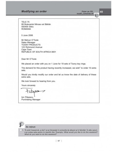 Modele de scrisori profesionale în...