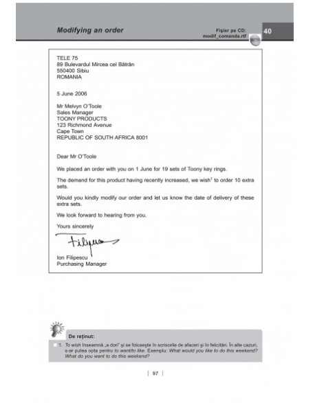 Modele de scrisori profesionale în limba engleză (ediția 2016)