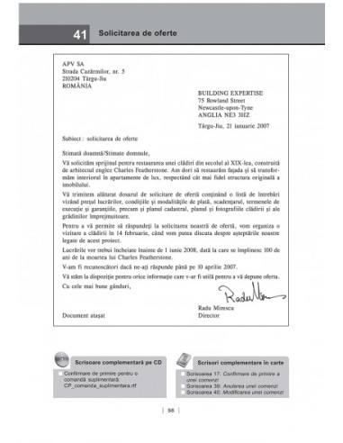 Modele de scrisori profesionale în...