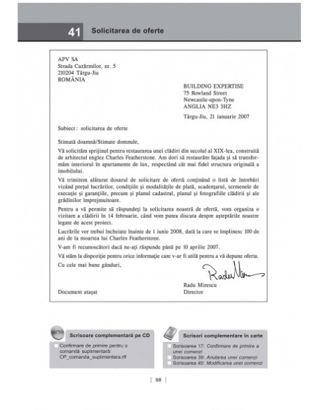 Modele de scrisori profesionale în limba engleză (ediția 2016)