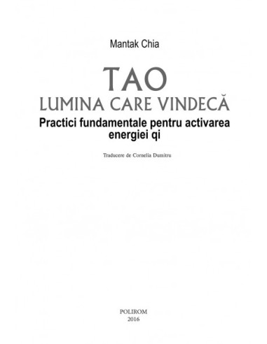 Tao. Lumina care vindecă