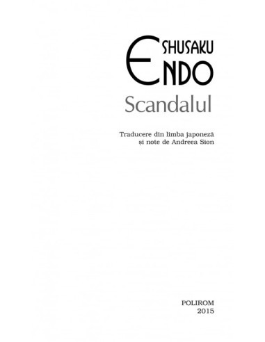 Scandalul (ediţie de buzunar)