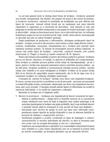 Educația incluzivă și pedagogia... Educația incluzivă și pedagogia...
