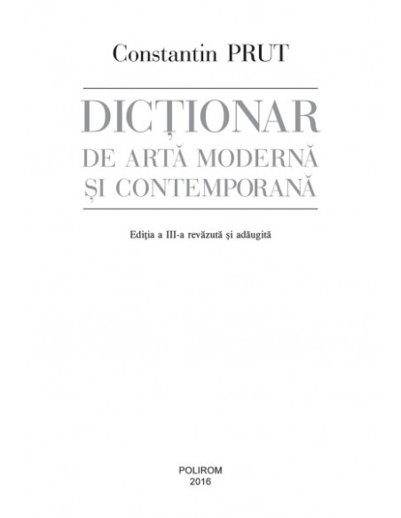 Dicţionar de artă modernă şi contemporană