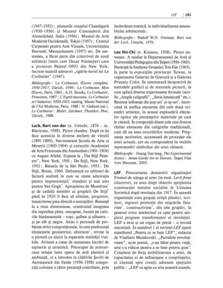 Dicţionar de artă modernă şi contemporană