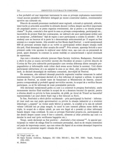 Identități sociale, culturale, etnice...