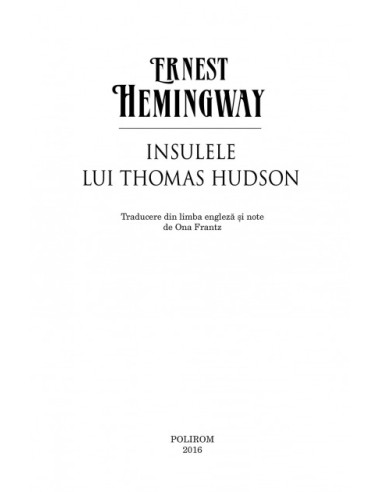 Insulele lui Thomas Hudson