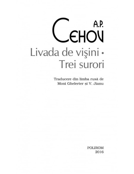 Livada de vişini • Trei surori