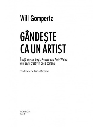 Gândeşte ca un artist