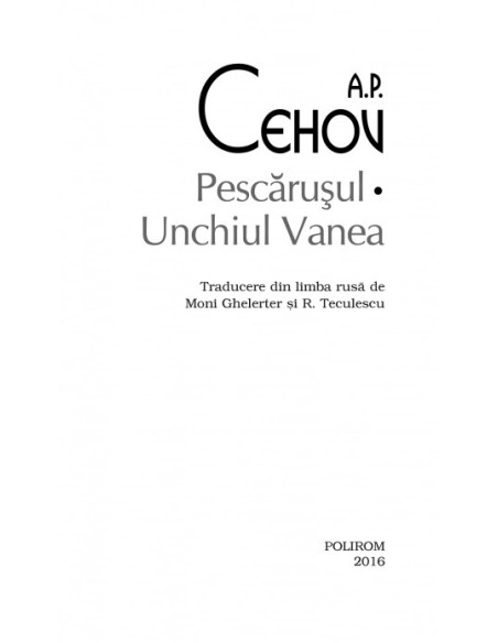 Pescăruşul * Unchiul Vanea