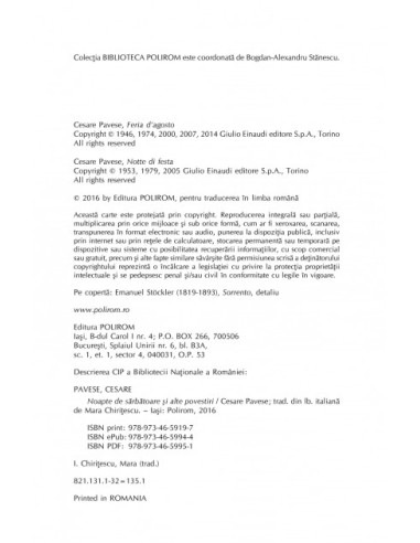 Noapte de sărbătoare şi alte povestiri